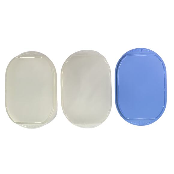 Tupperware Fridge Stackables  Cold Cuts Deli Meat Luncheon Container Blue Lid - Picture 6 of 16